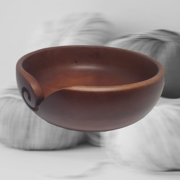 Loops & Threads Dark Mango Wood Bowl - Large - Picture 1 of 6